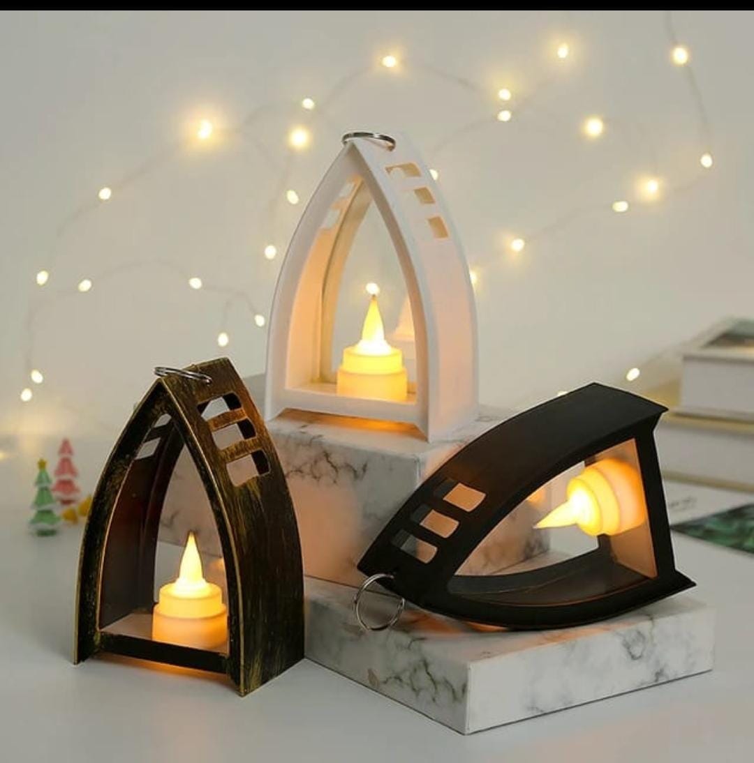 Modern LED Lantern Candles – Decorative Flameless Lights for Home, Diwali & Events